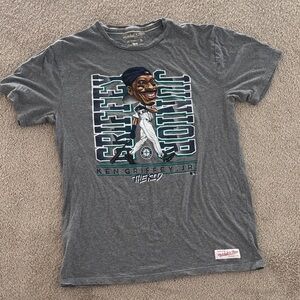 Mitchell & Ness Gray Ken Griffey Jr. Graphic Tee